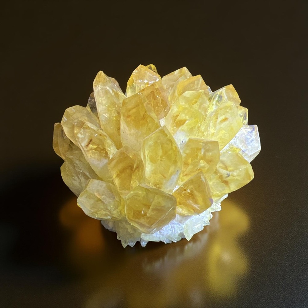 Yellow Citrine Crystal Cluster